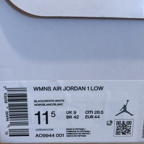 NIKE AIR JORDAN 1 LOW SNEAKERS - Picture 11 of 11